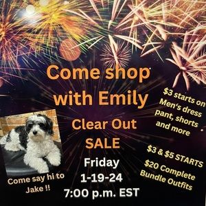 Closet Clear Out Sale